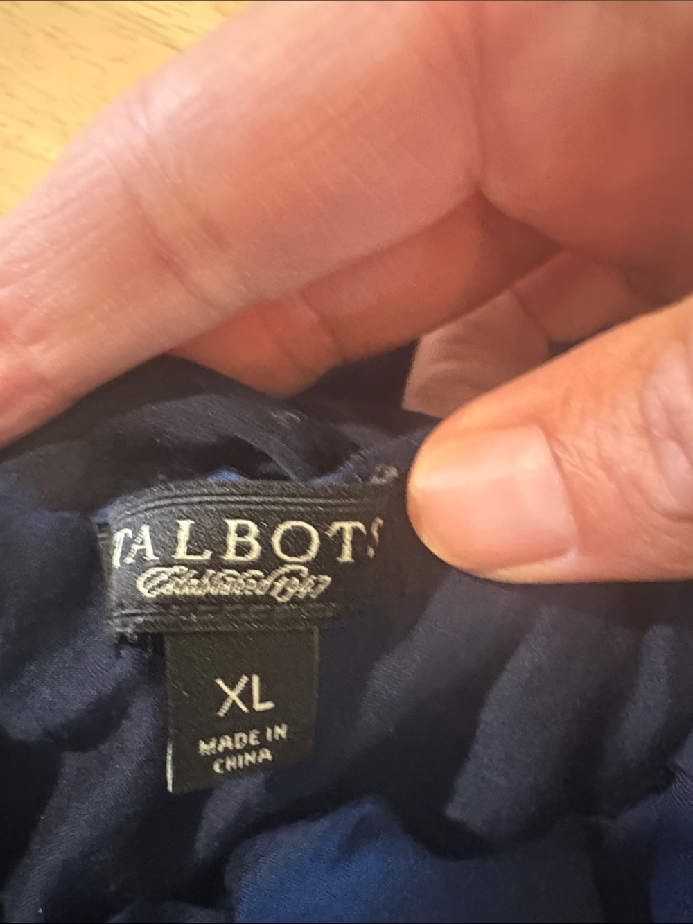Talbots Navy Ruffle Camisole - Picture 2 of 3
